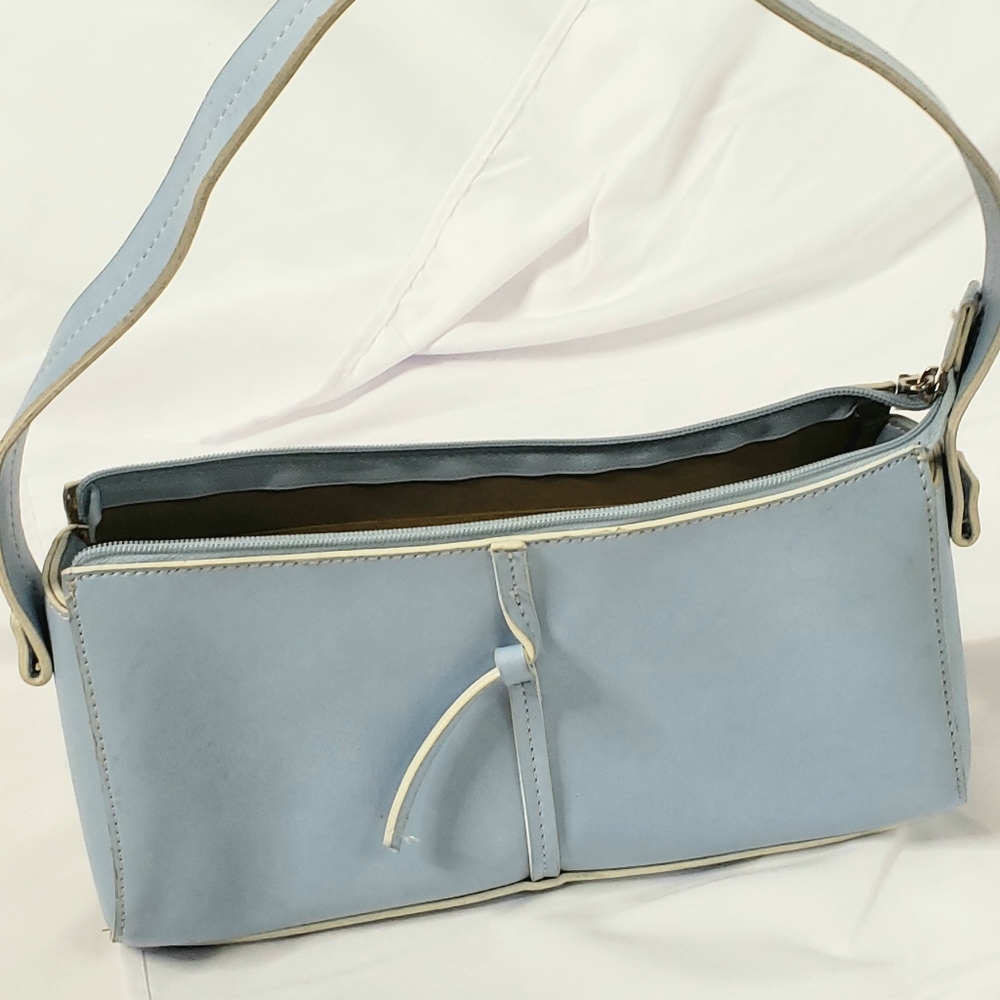 Emilie M. Women's Blue Shoulder Bag - Picture 7 of 11